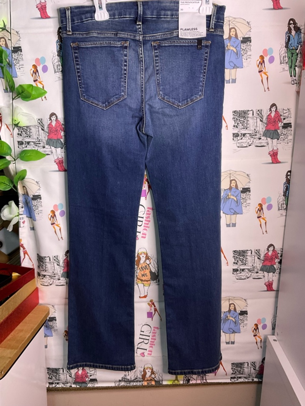 LAWLESS Straight-Leg Jeans in Deep Blue Denim